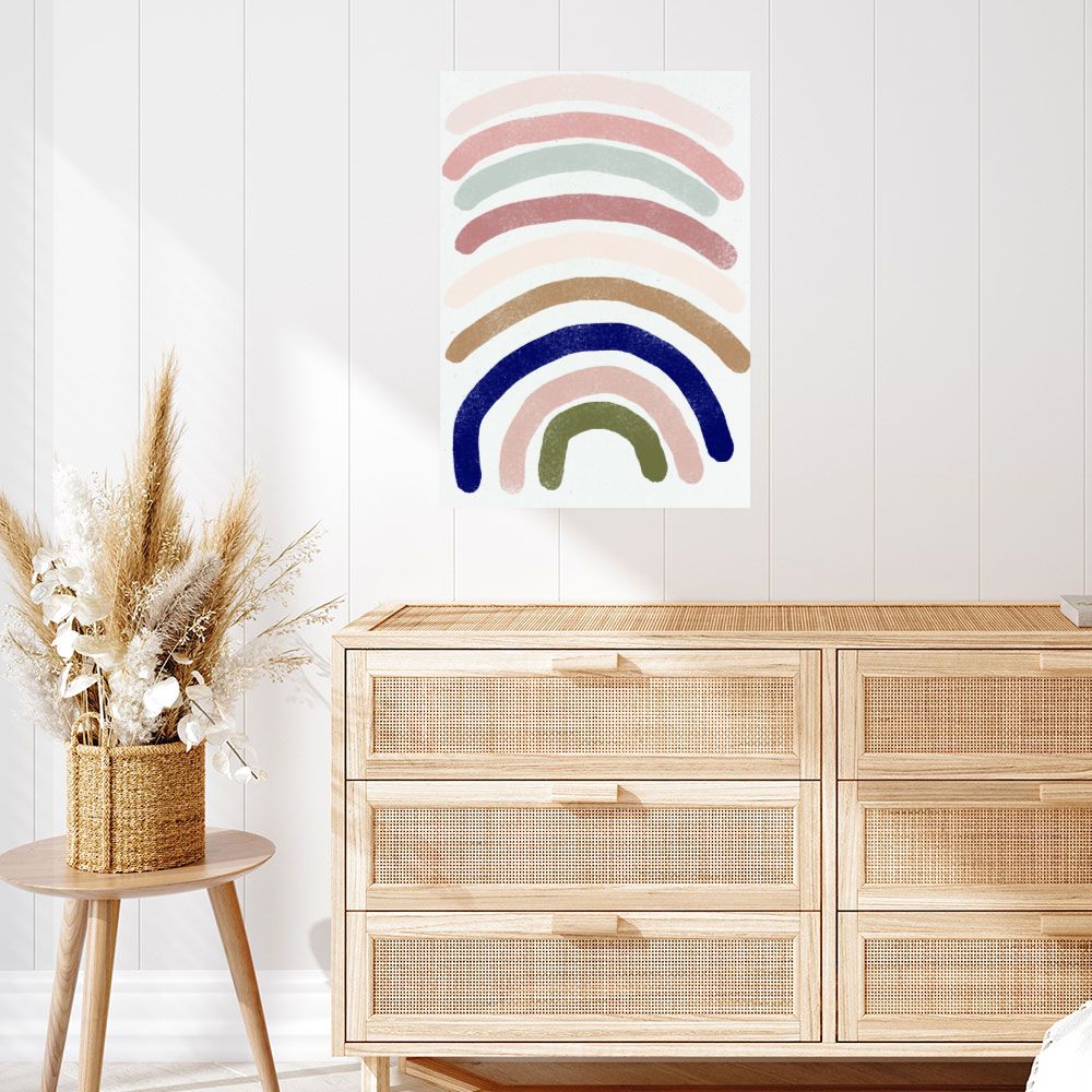 Affiche Douces arches colorées