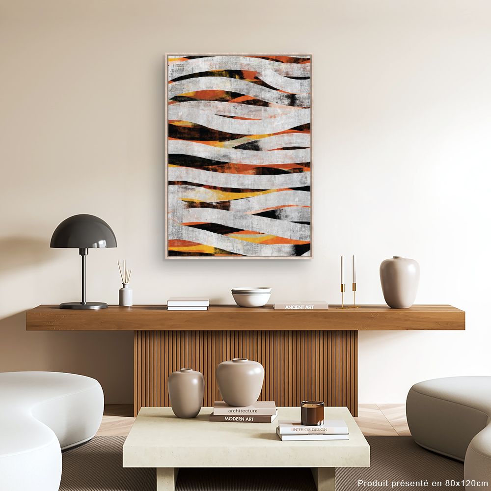 Tableau Vagues abstraites