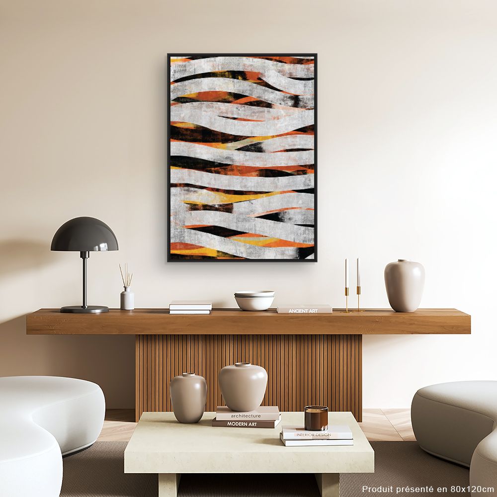 Tableau Vagues abstraites