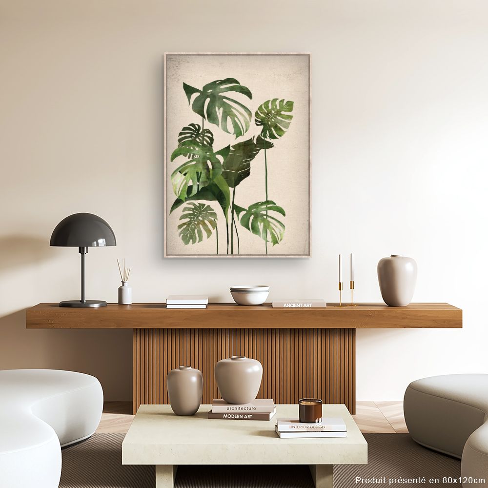 Tableau Feuilles tropicales