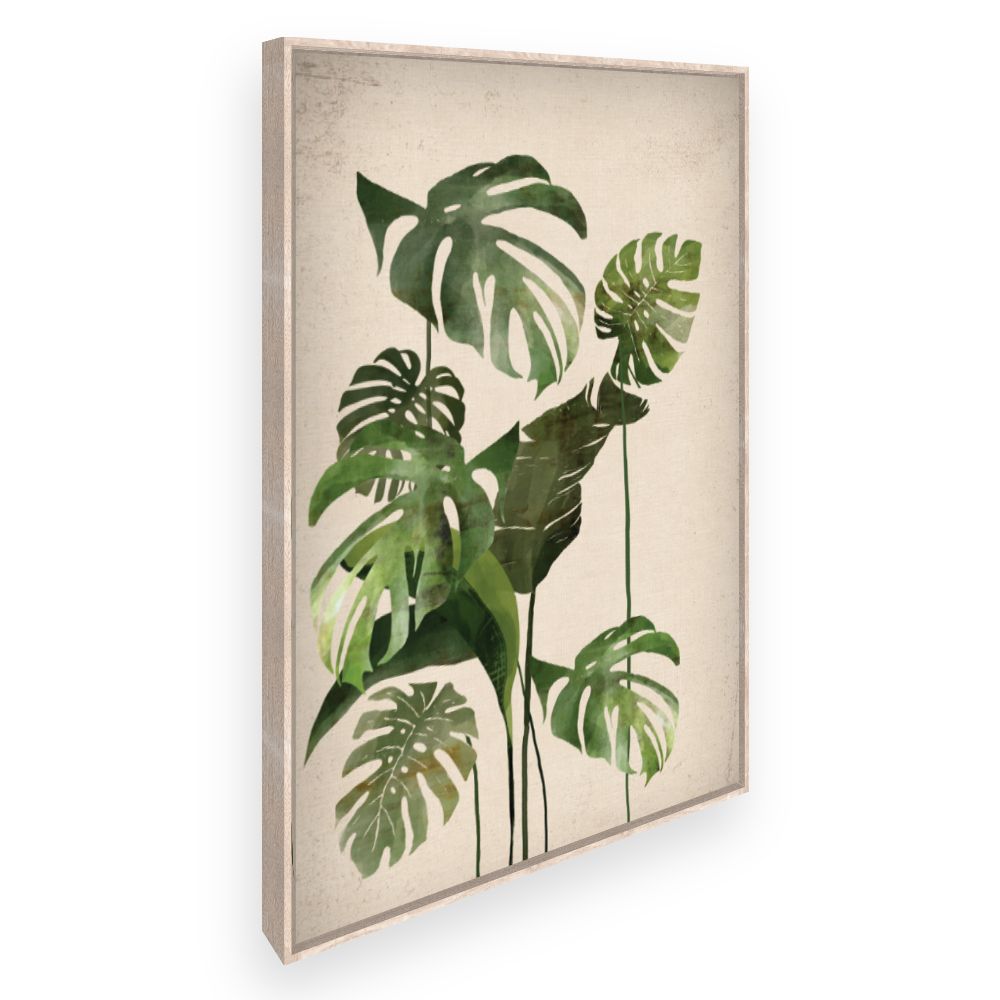 Toile Feuilles tropicales