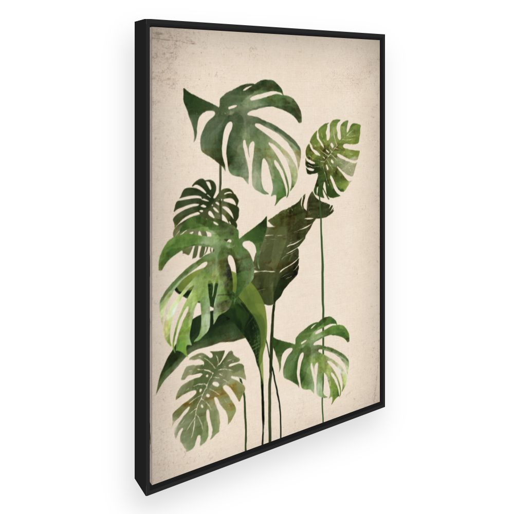 Toile Feuilles tropicales