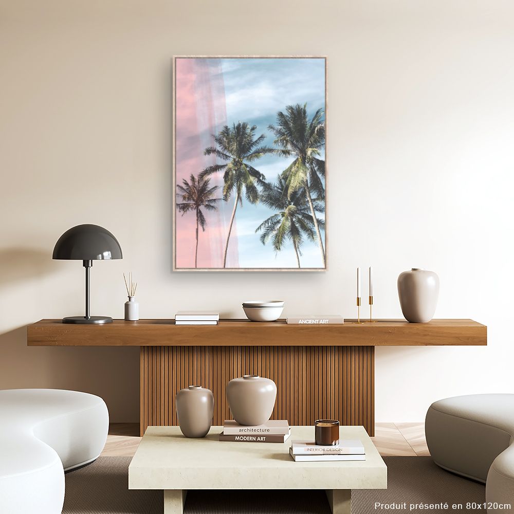Tableau Palmiers tropicaux apaisants