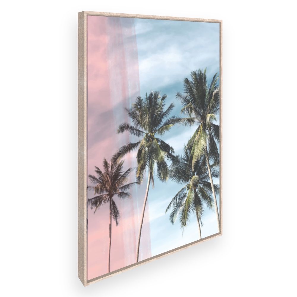Toile Palmiers tropicaux apaisants
