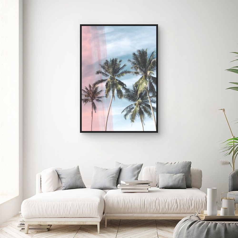 Tableau Palmiers tropicaux apaisants