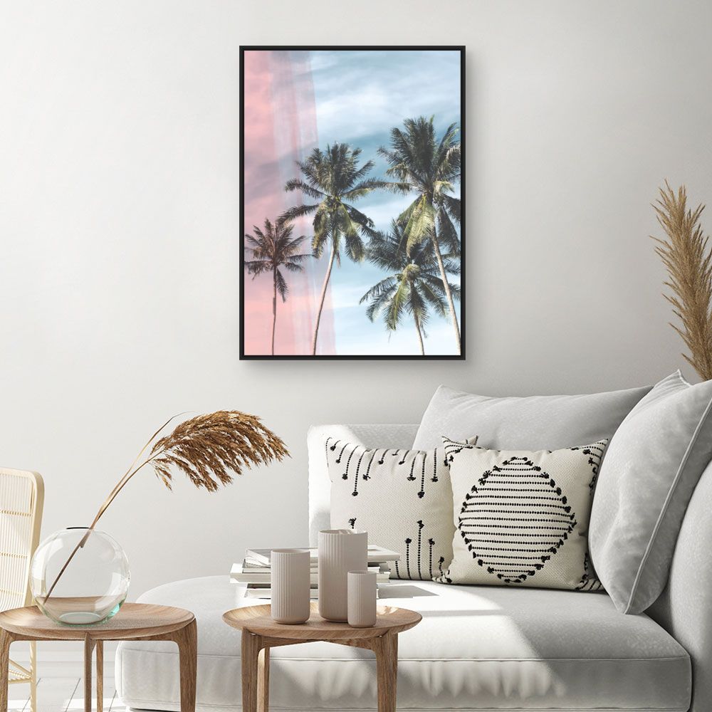 Tableau Palmiers tropicaux apaisants