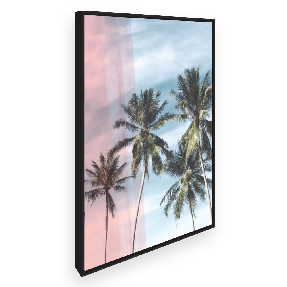 Toile Palmiers tropicaux apaisants