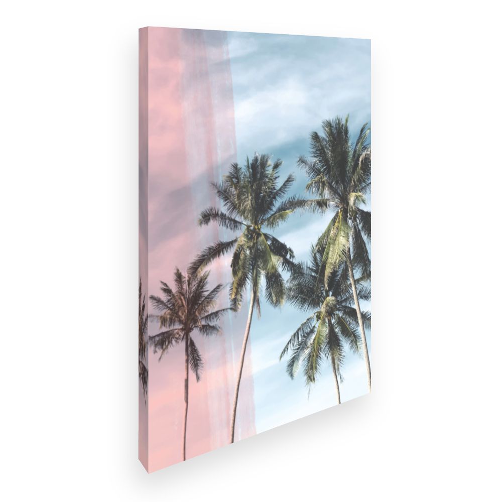 Toile Palmiers tropicaux apaisants
