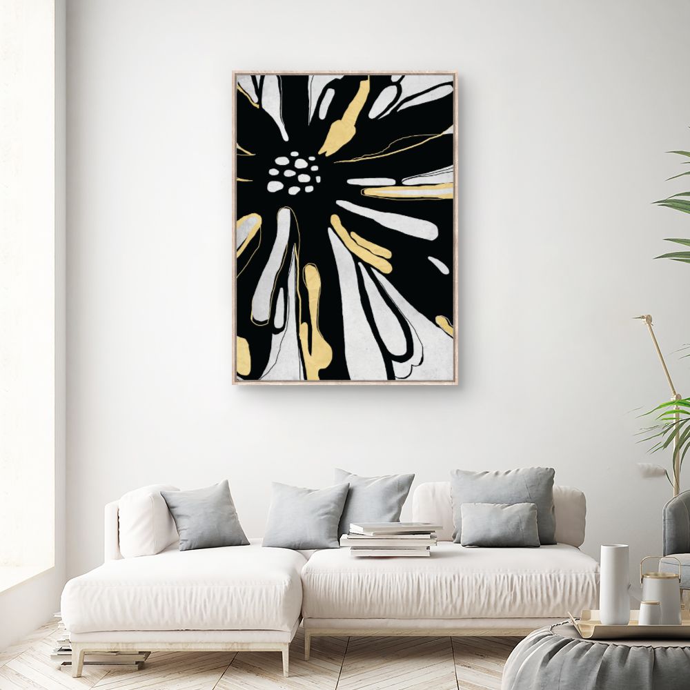 Tableau Fleur abstraite élégante