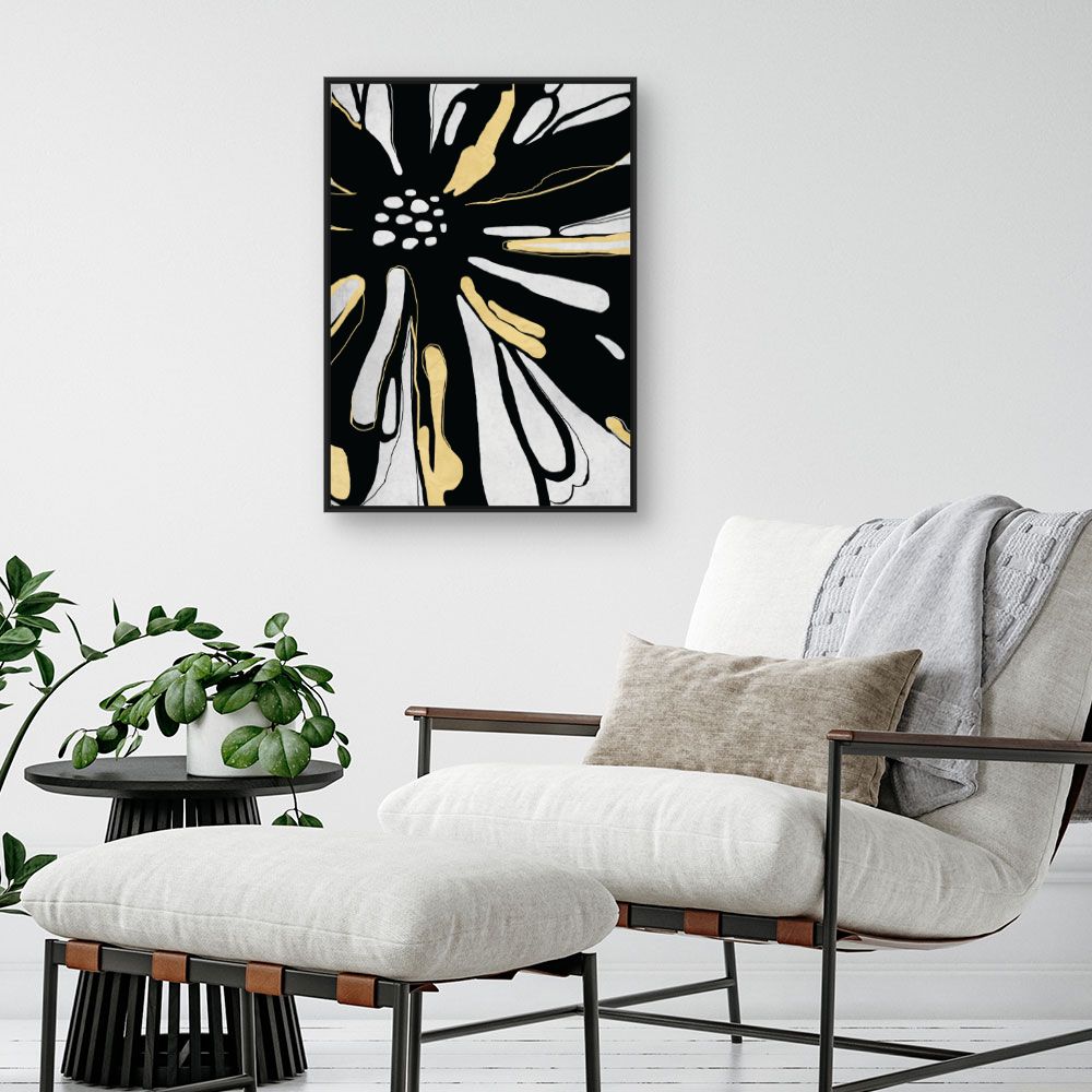 Tableau Fleur abstraite élégante