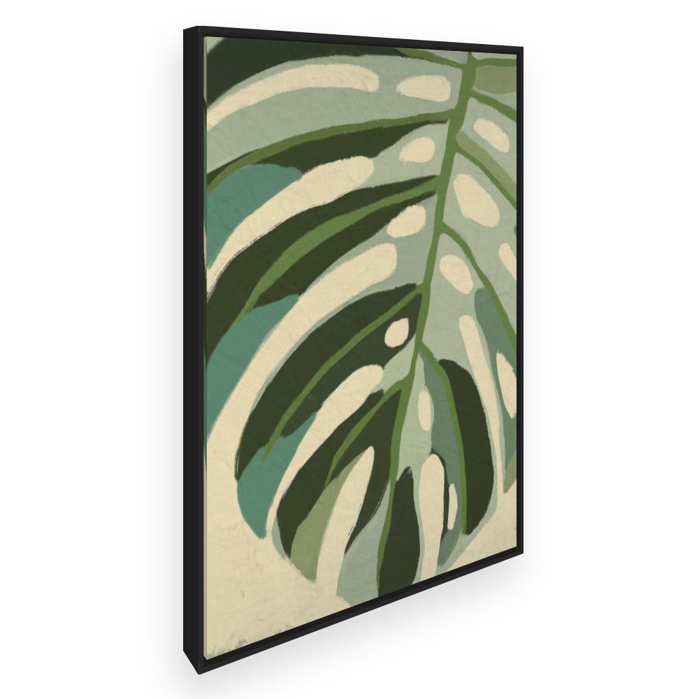 Toile Feuille tropicale vibrante