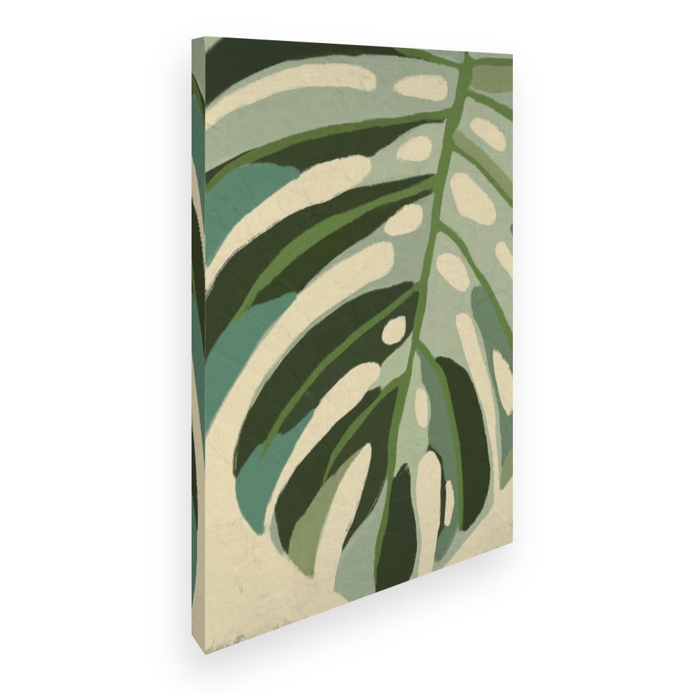Toile Feuille tropicale vibrante