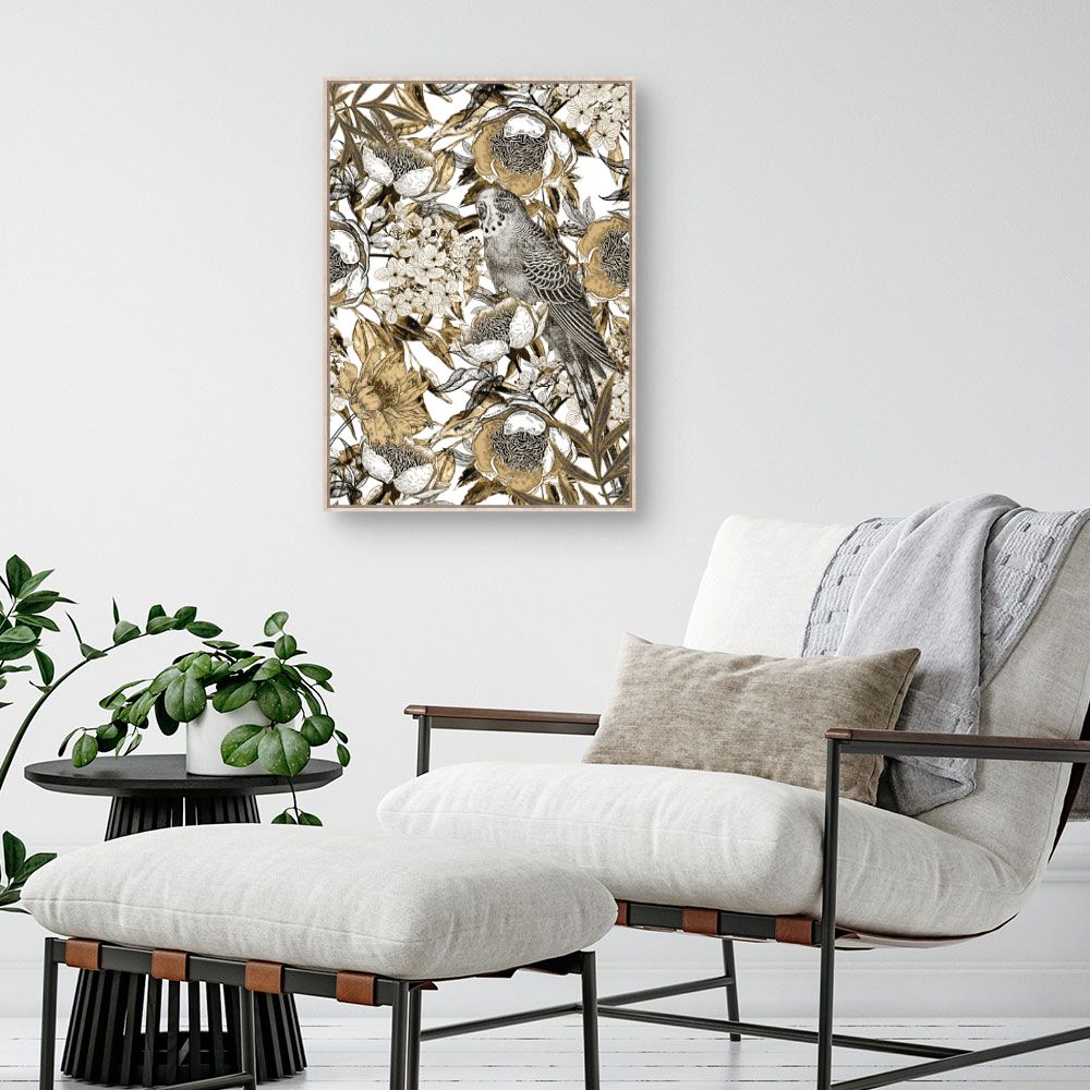 Tableau Oiseaux et fleurs