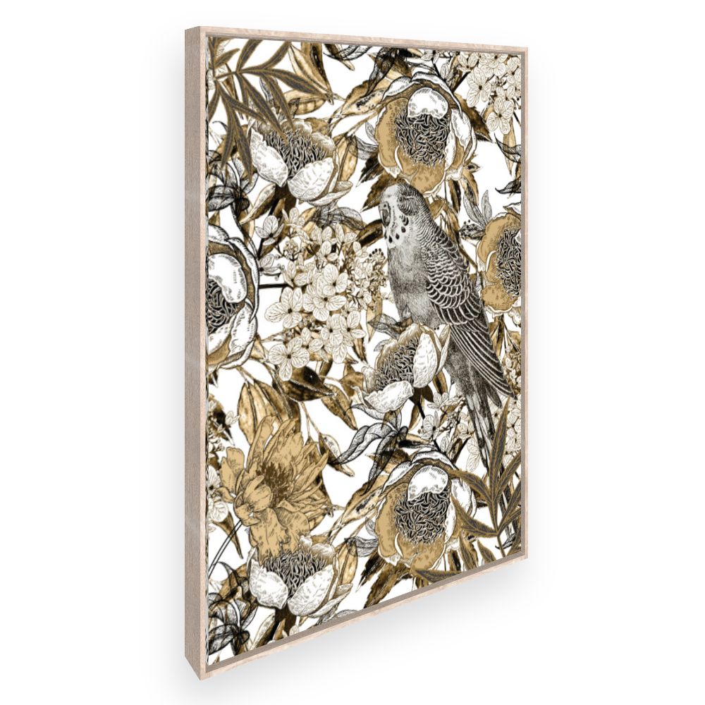Toile Oiseaux et fleurs