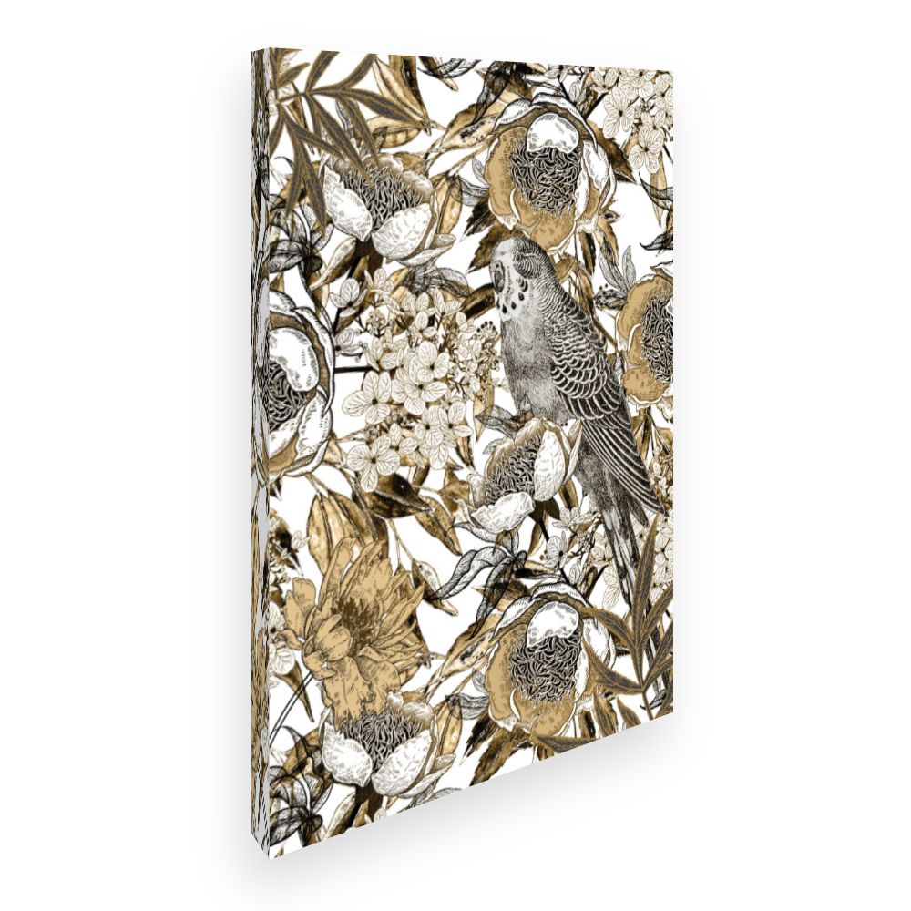Toile Oiseaux et fleurs