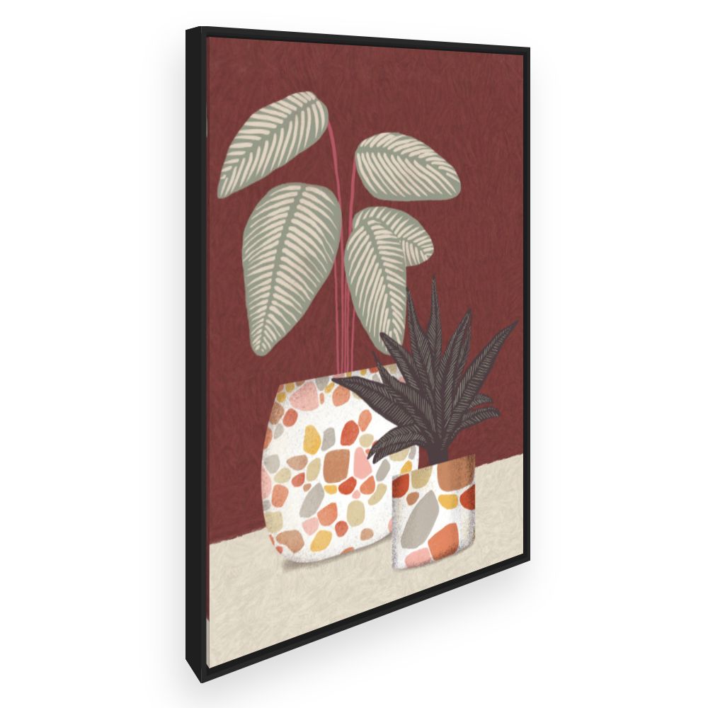 Toile Plantes stylisées