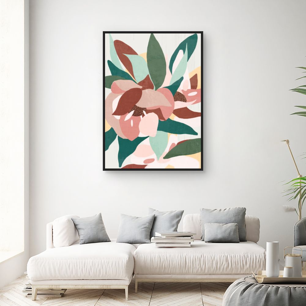 Tableau Fleurs abstraites modernes