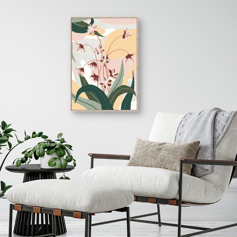 Tableau Fleurs abstraites stylisées