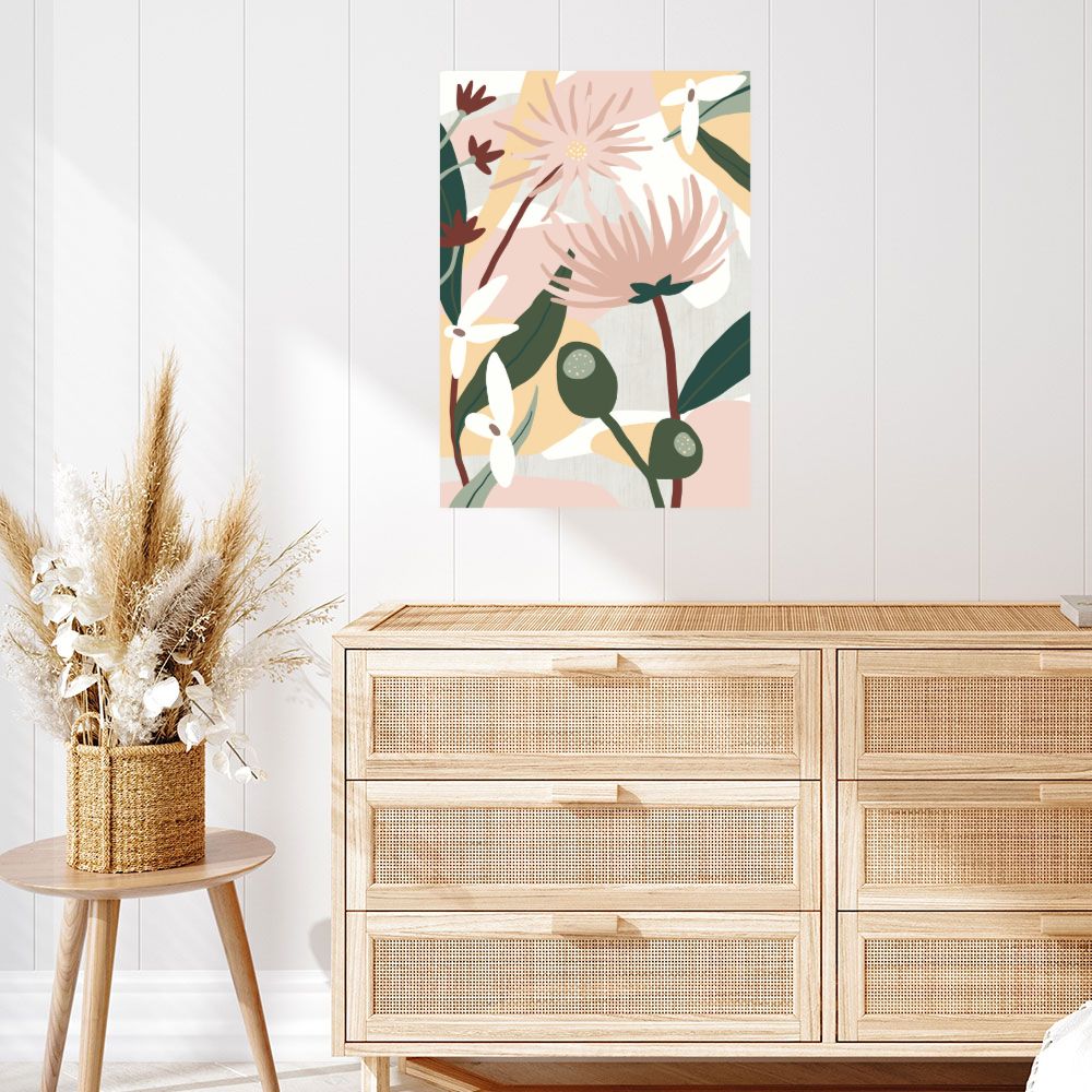 Affiche Fleurs graphiques