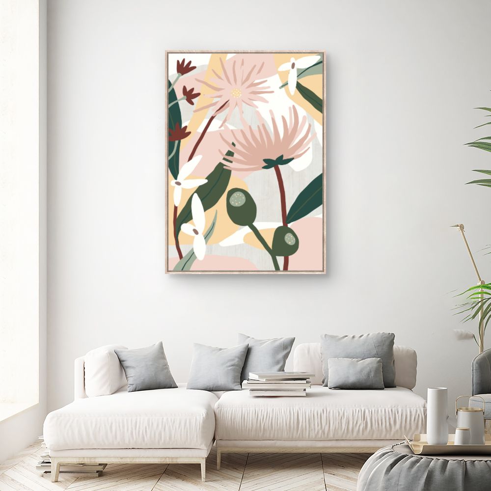 Tableau Fleurs abstraites élégantes