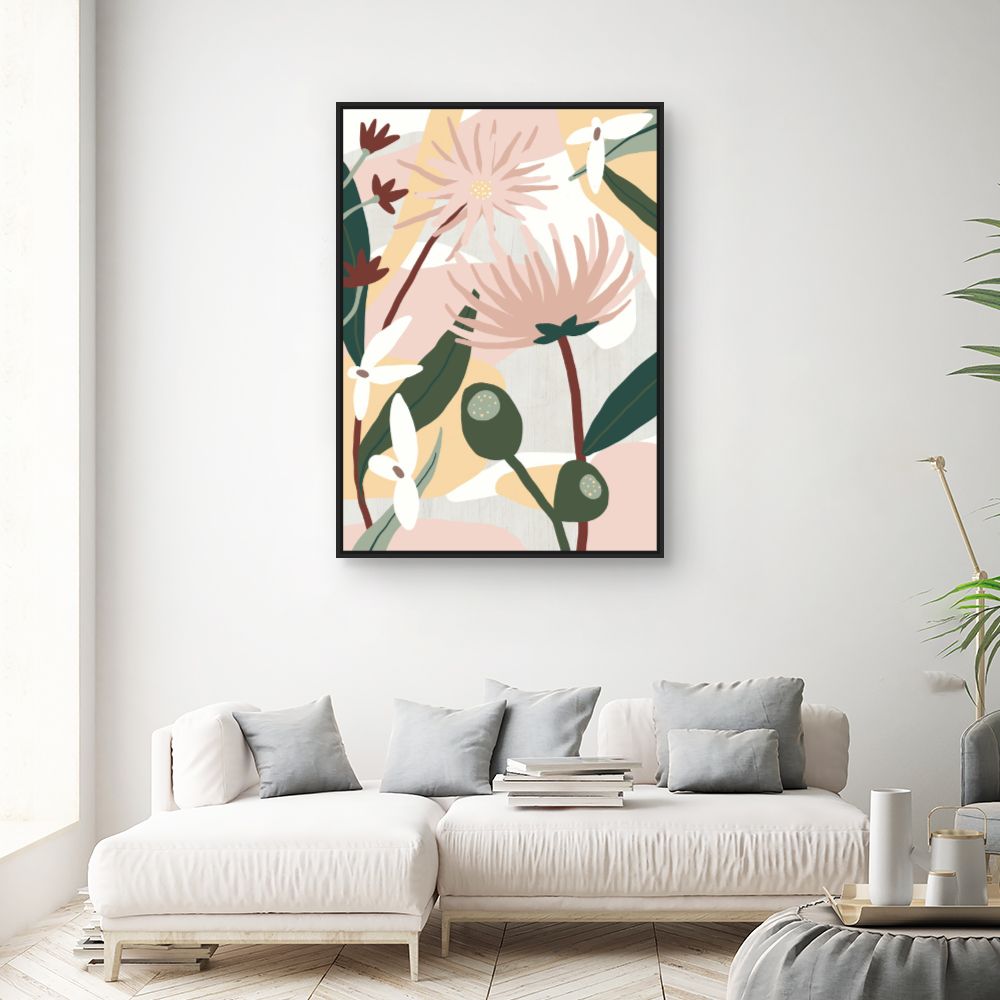 Tableau Fleurs abstraites élégantes