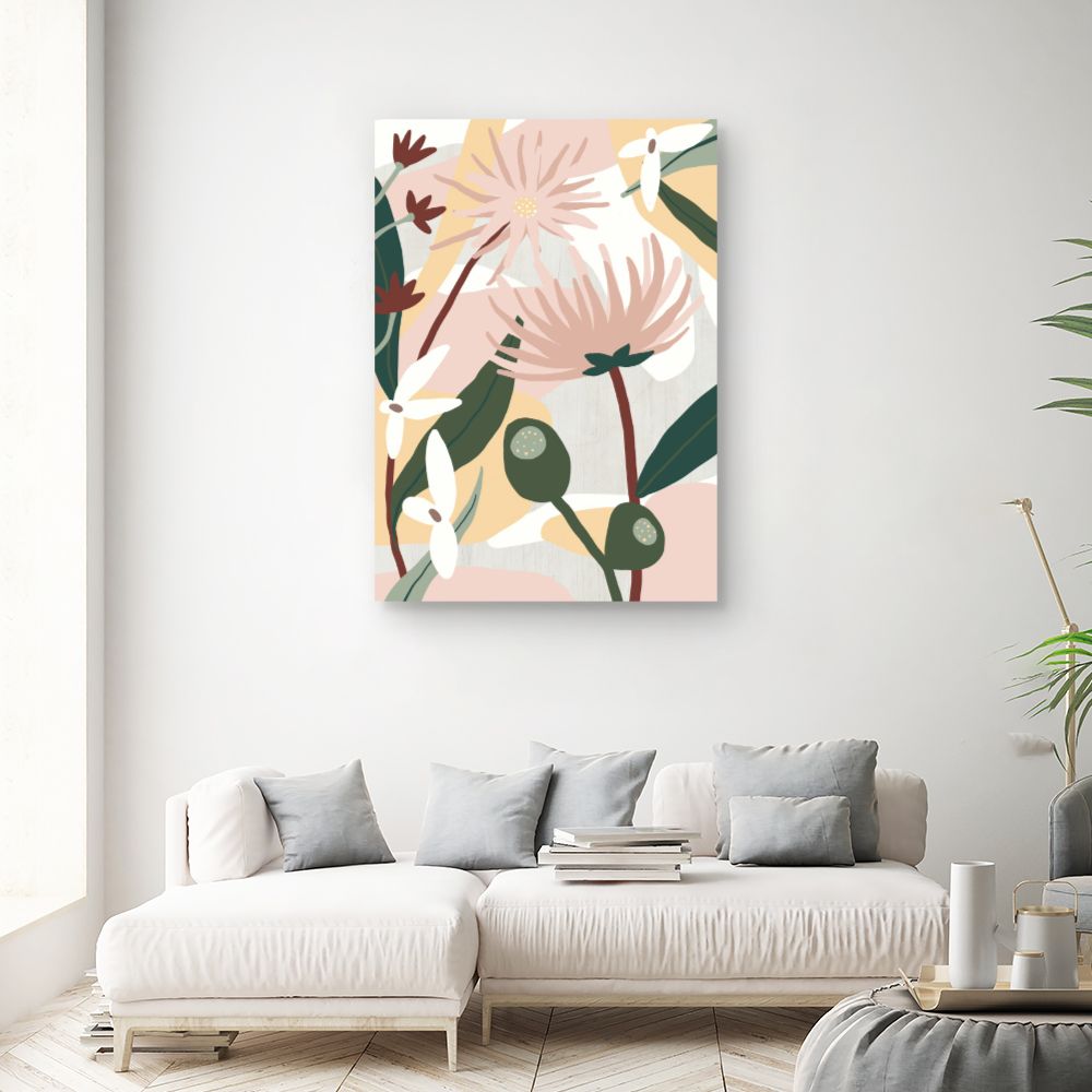 Tableau Fleurs abstraites élégantes