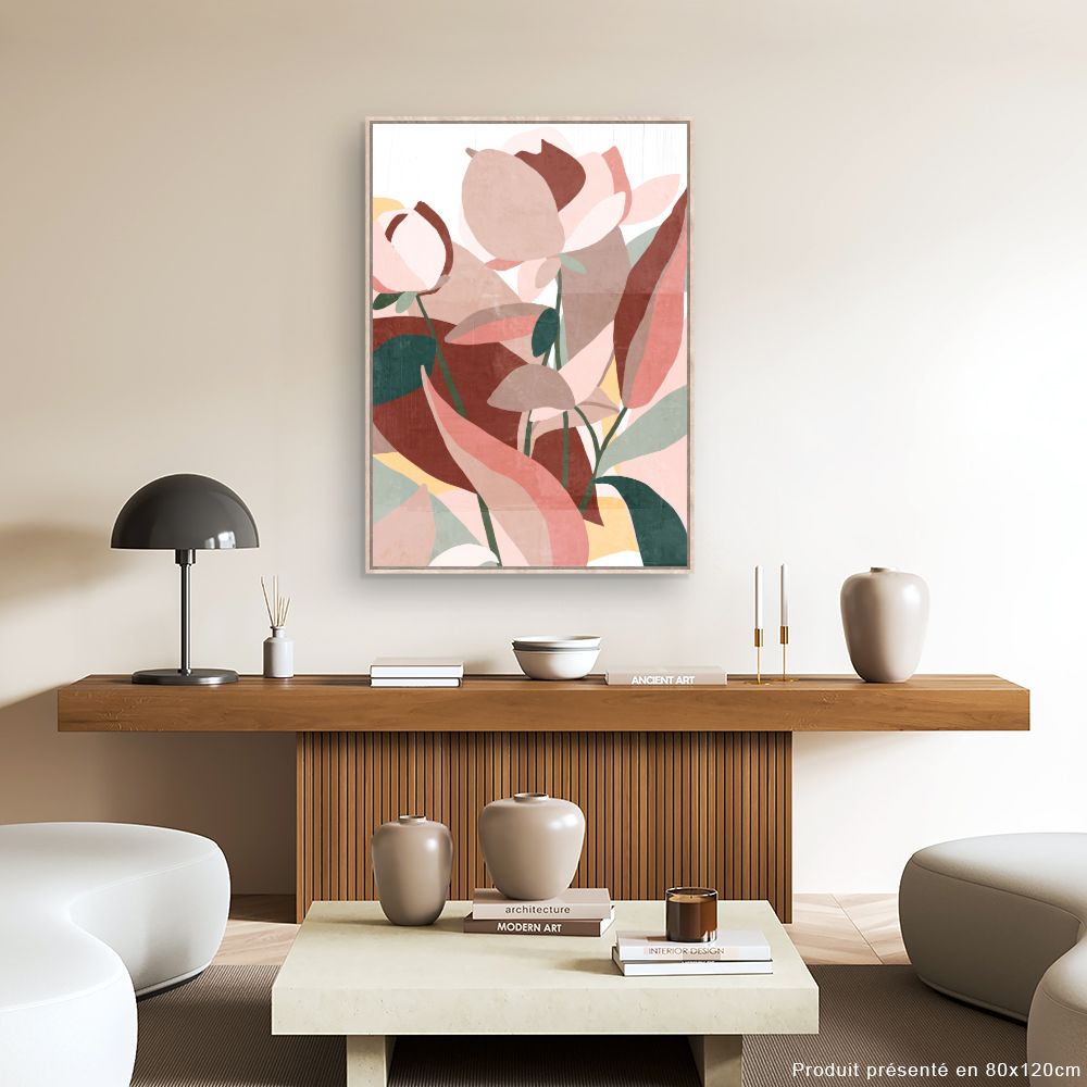 Tableau Fleurs abstraites élégantes