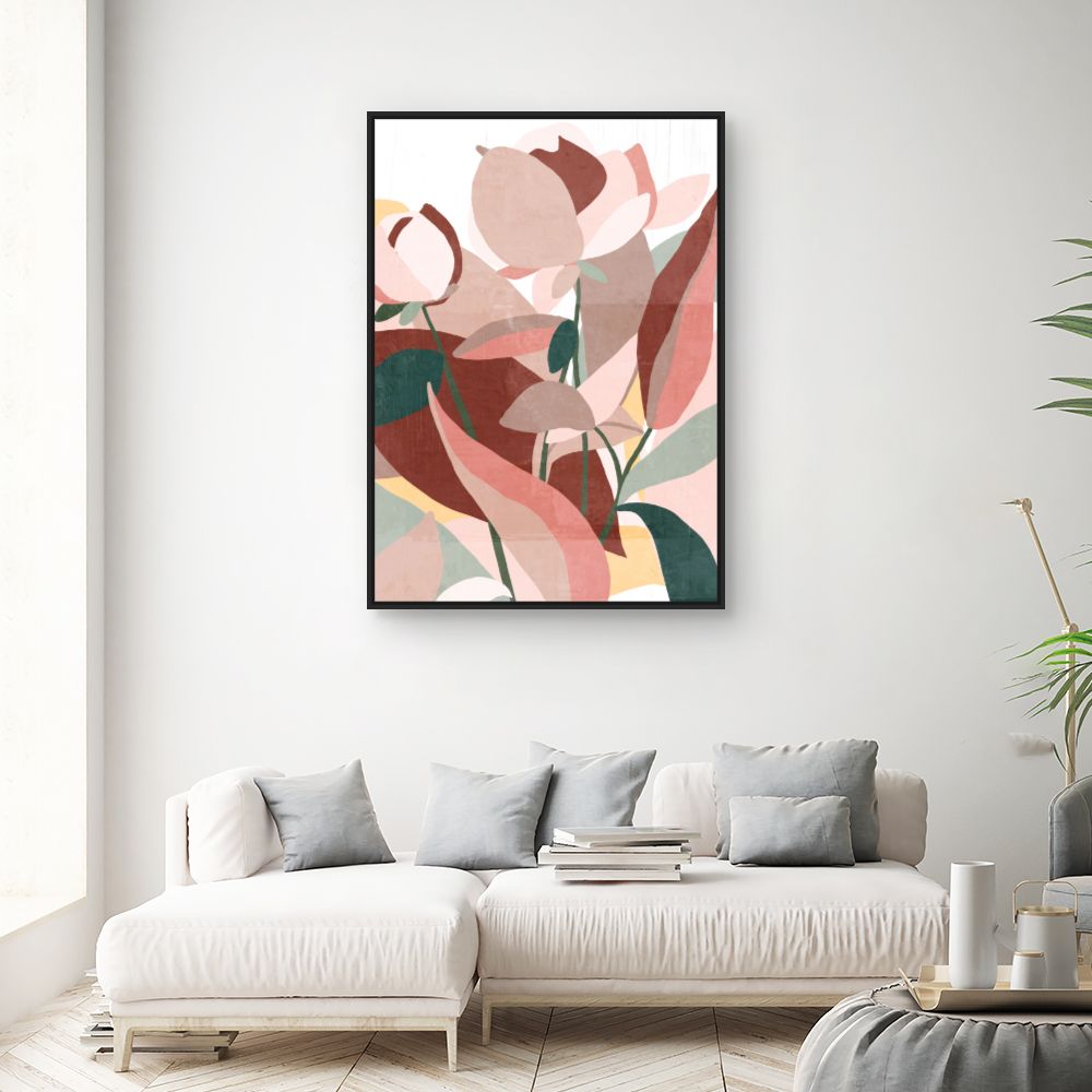 Tableau Fleurs abstraites élégantes