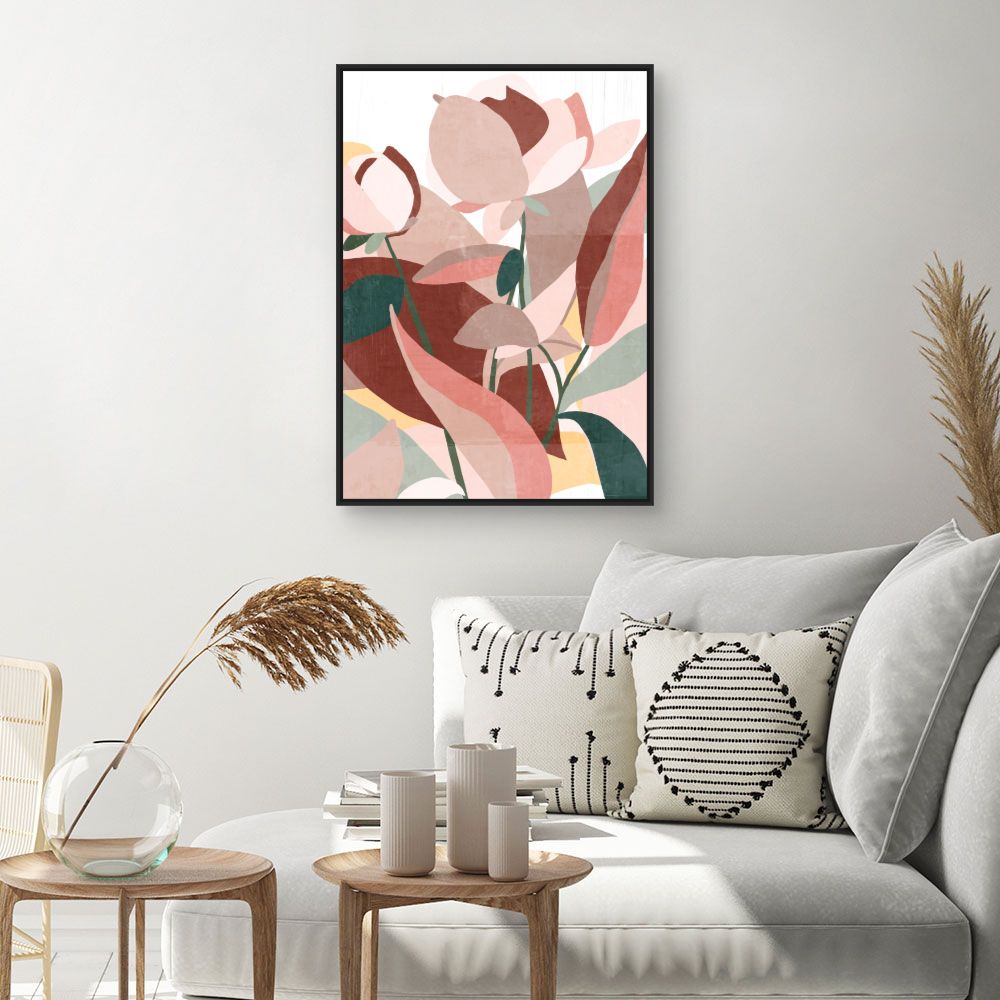 Tableau Fleurs abstraites élégantes