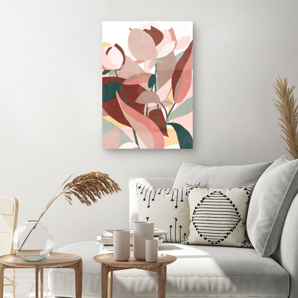 Tableau Fleurs abstraites élégantes