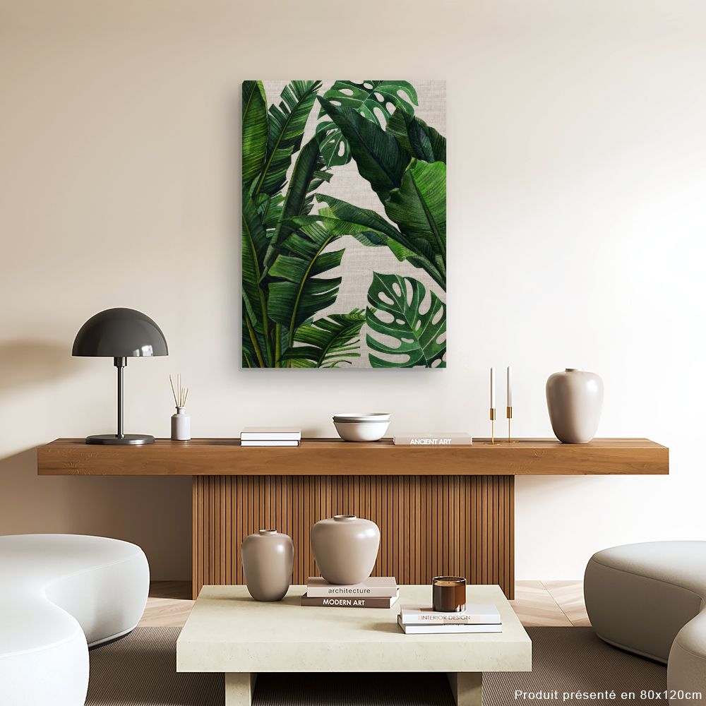 Tableau Feuillage tropical