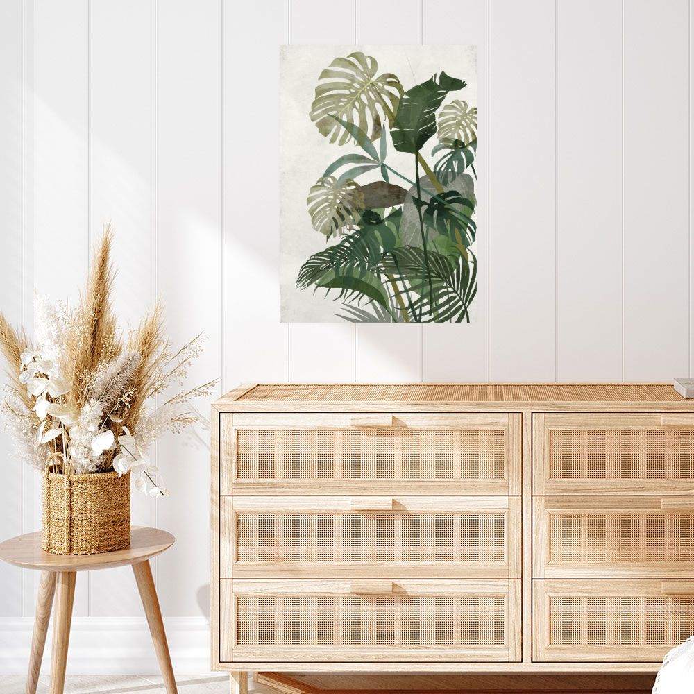 Affiche Feuilles tropicales élégantes