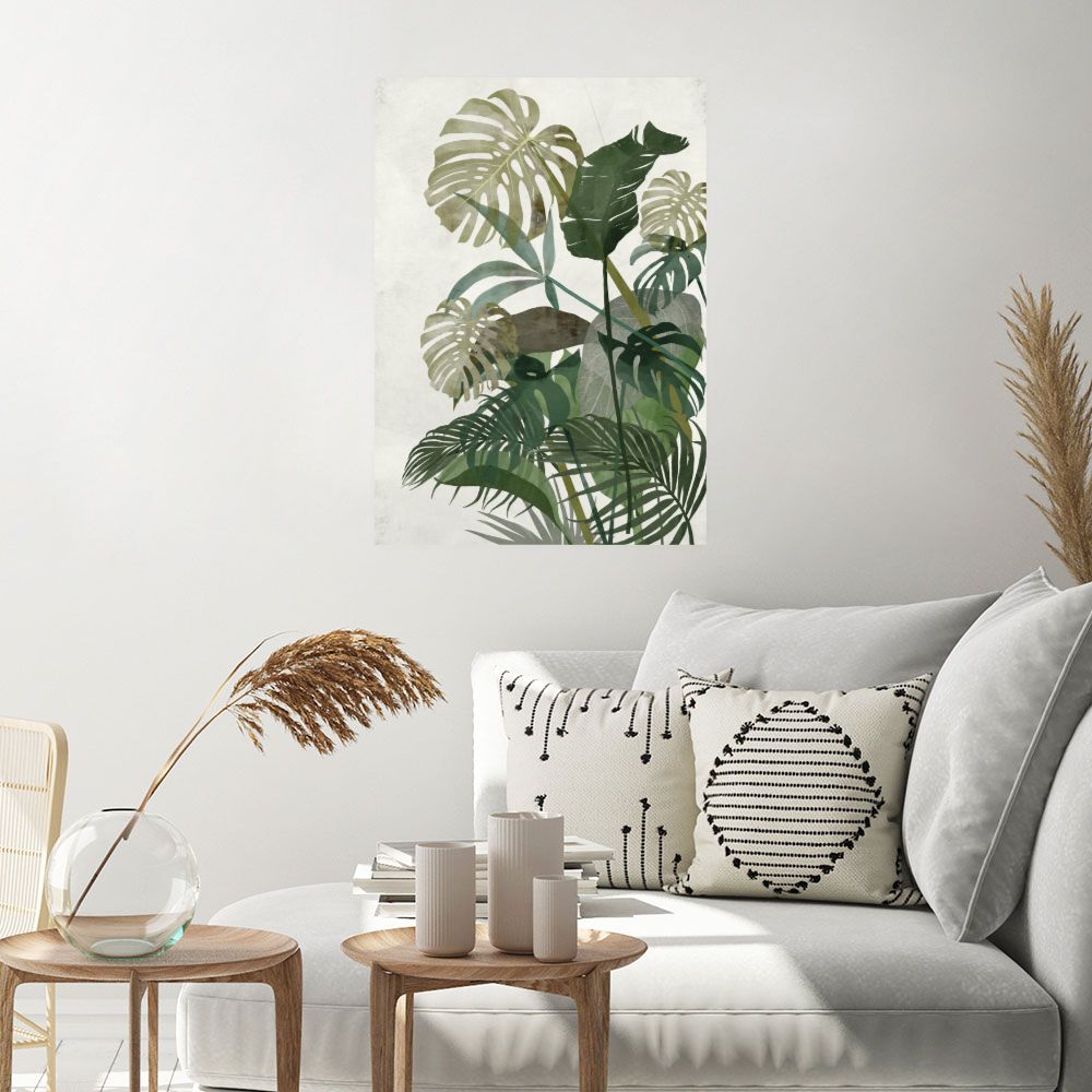 Affiche Feuilles tropicales élégantes