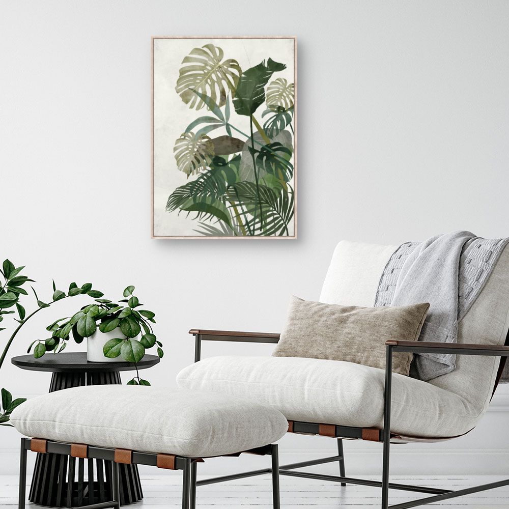 Tableau Feuillage tropical luxuriant