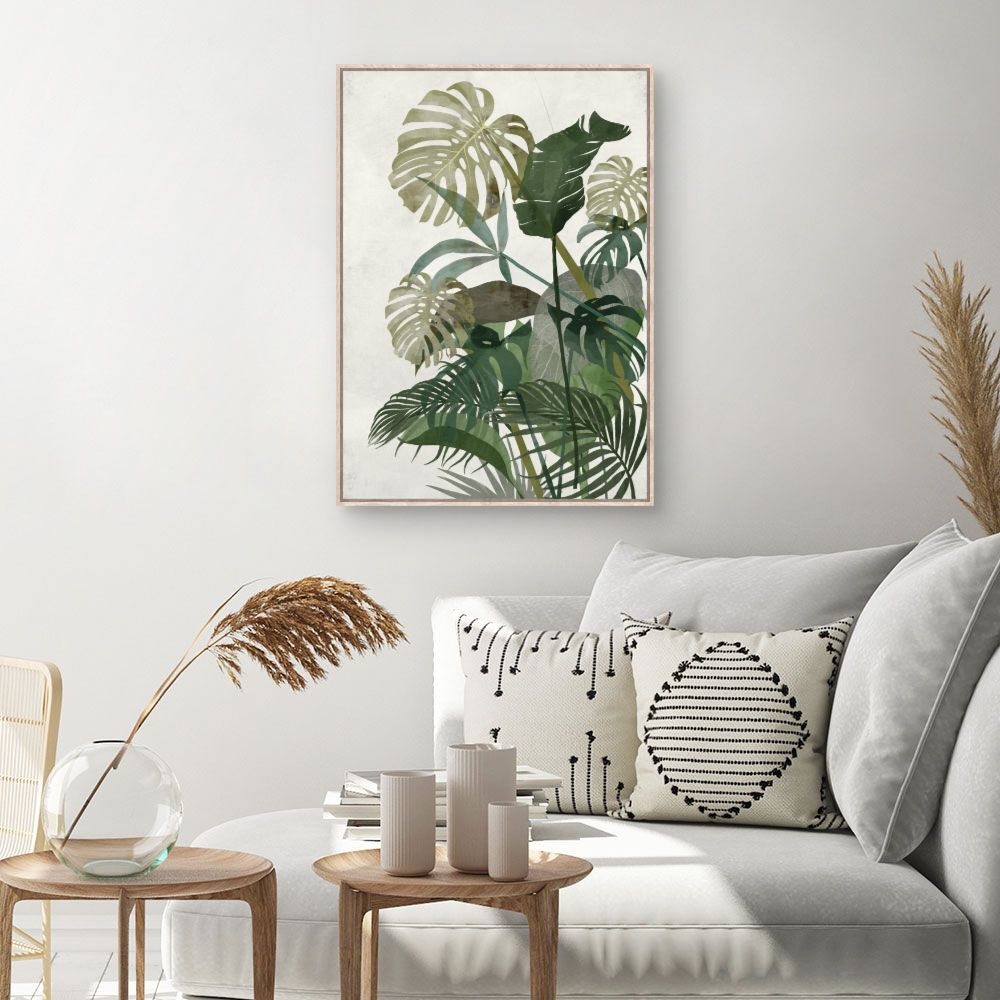 Tableau Feuillage tropical luxuriant