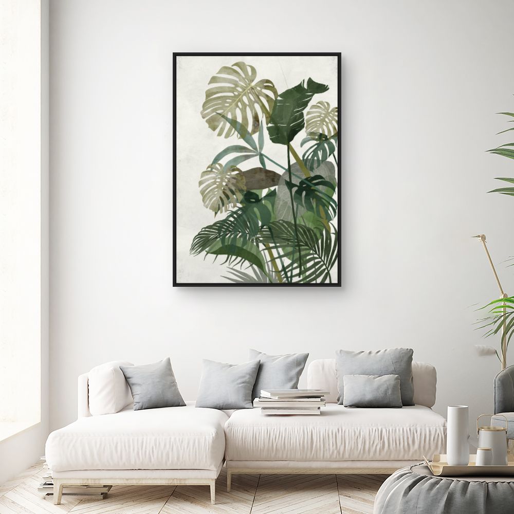 Tableau Feuillage tropical luxuriant