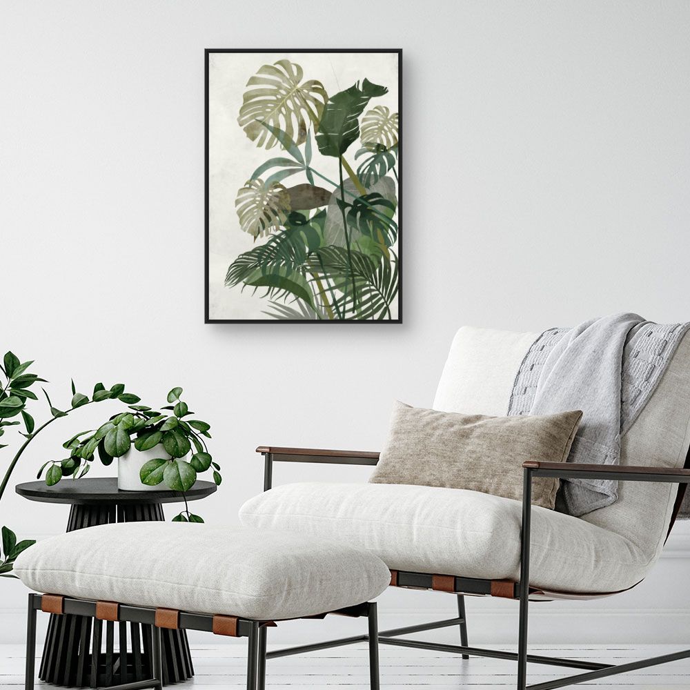 Tableau Feuillage tropical luxuriant