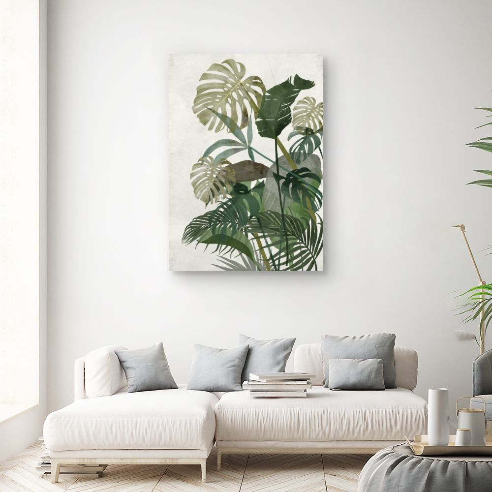 Tableau Feuillage tropical luxuriant