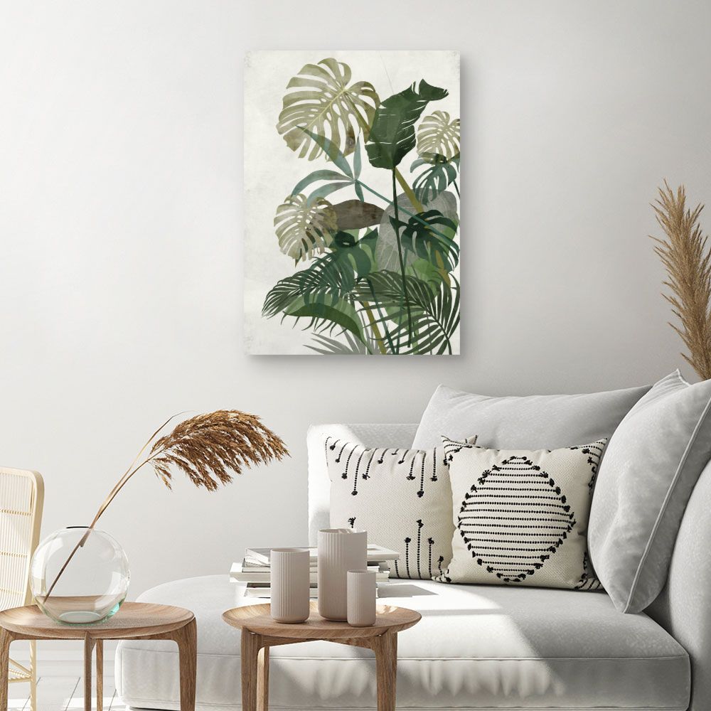 Tableau Feuillage tropical luxuriant