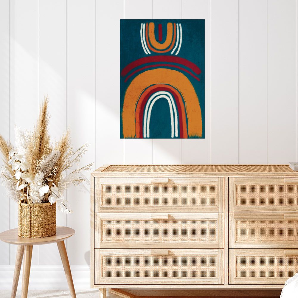 Affiche Arcs abstraits vibrants