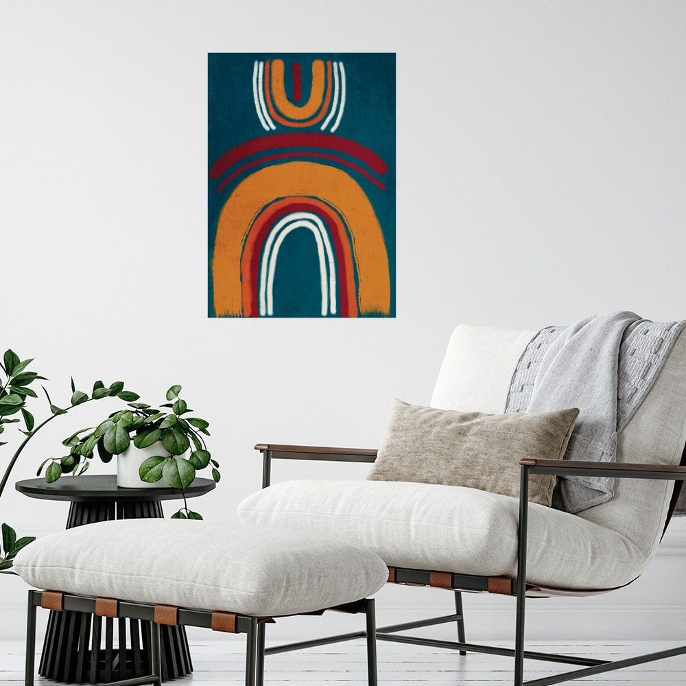Affiche Arcs abstraits vibrants