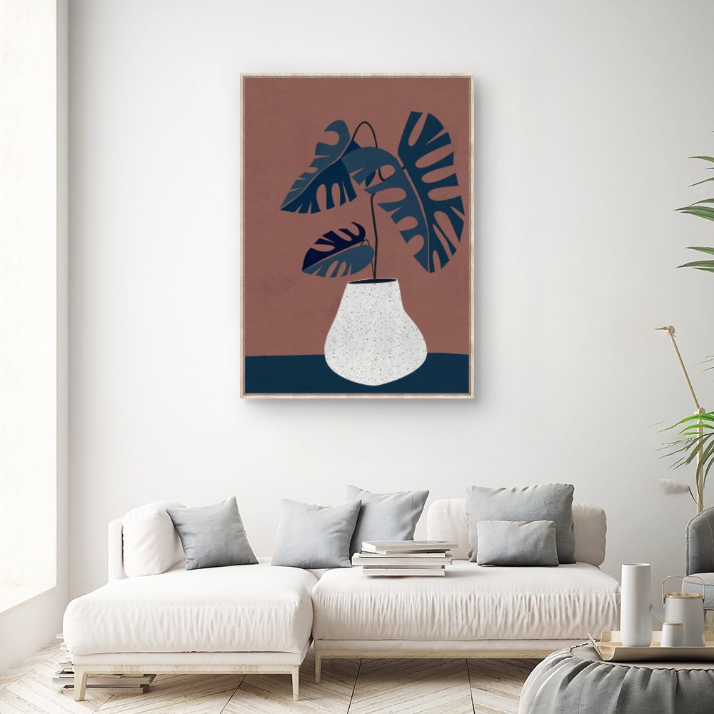 Tableau Plante exotique stylisée