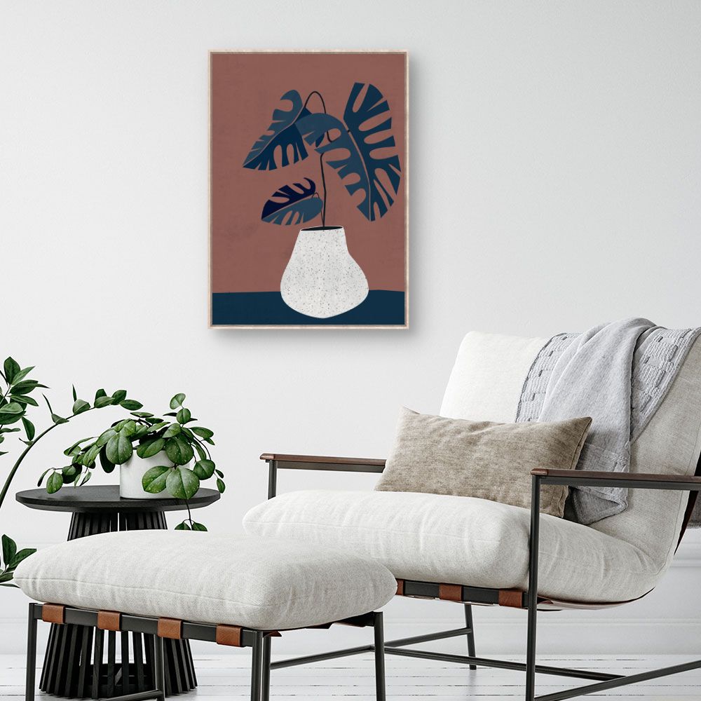 Tableau Plante exotique stylisée