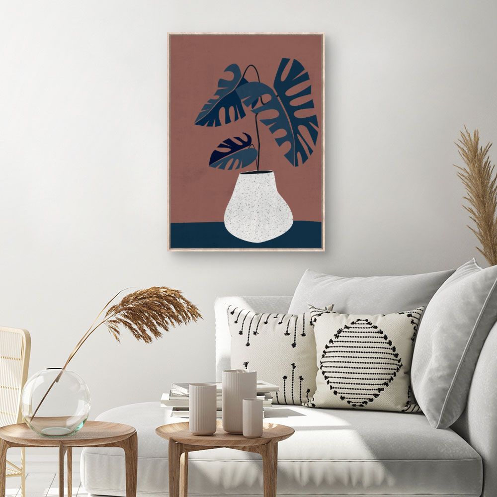Tableau Plante exotique stylisée