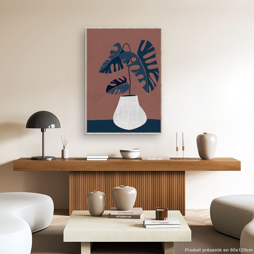 Tableau Plante exotique stylisée