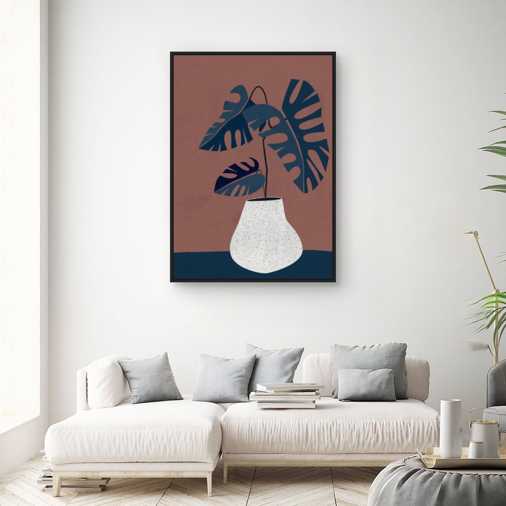 Tableau Plante exotique stylisée