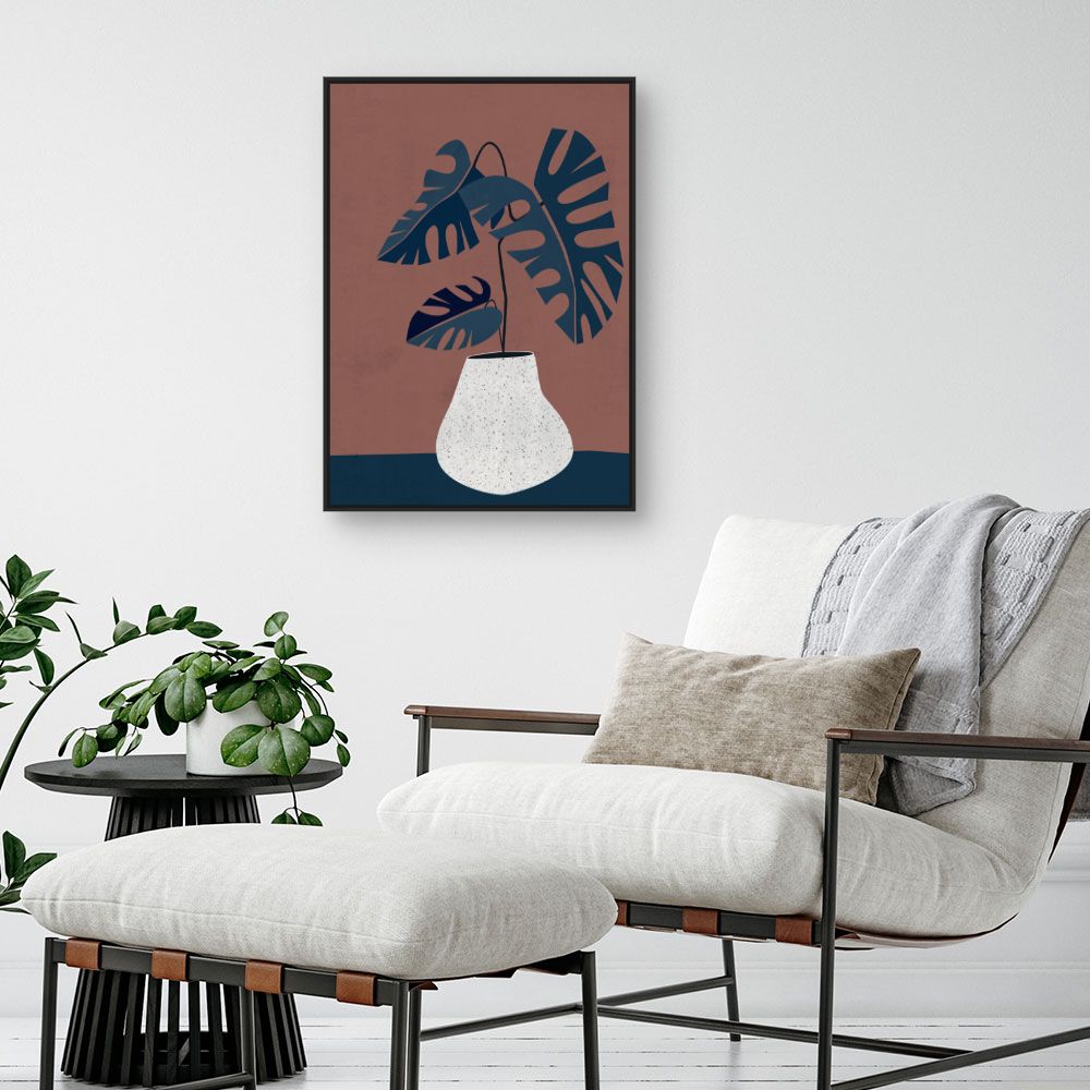 Tableau Plante exotique stylisée