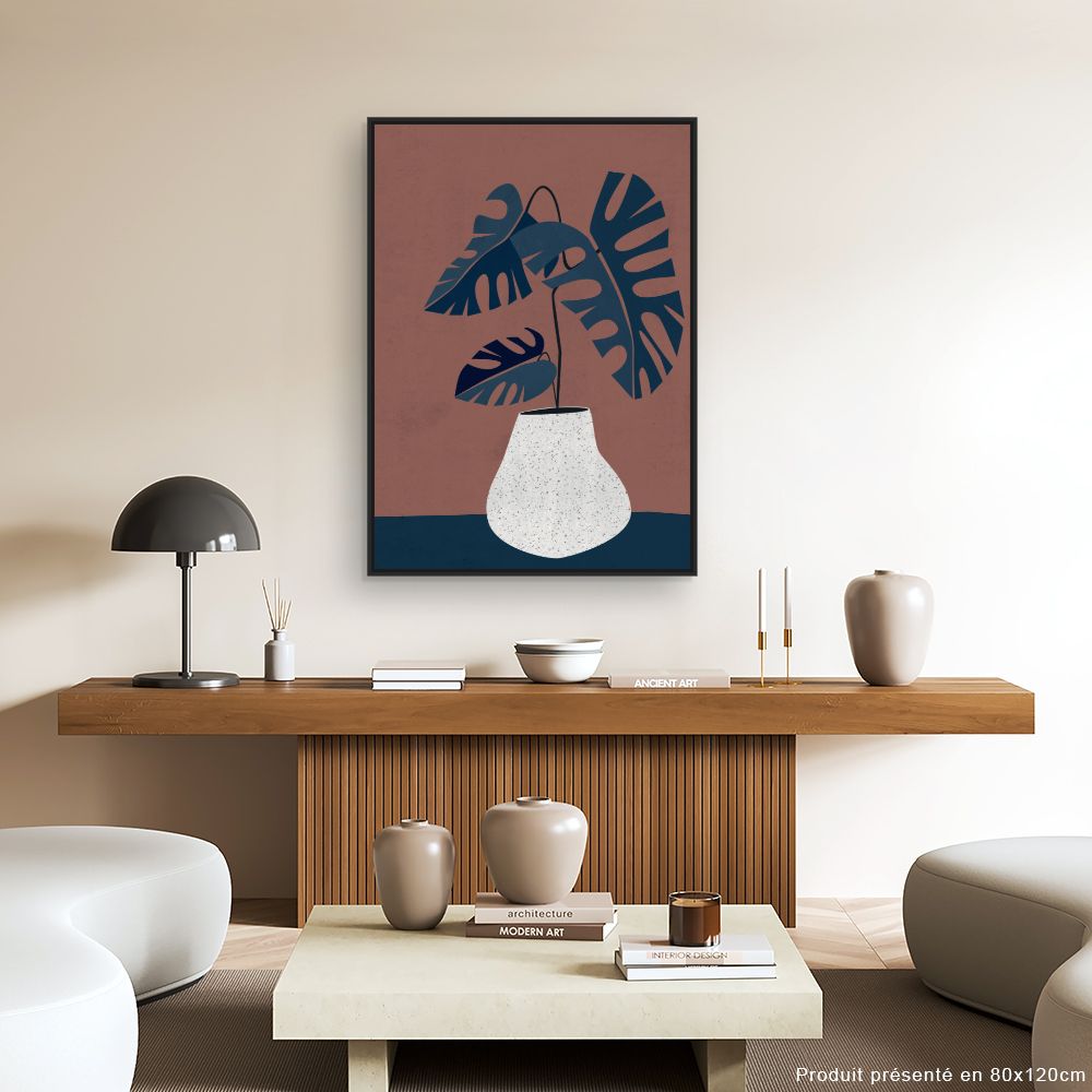Tableau Plante exotique stylisée