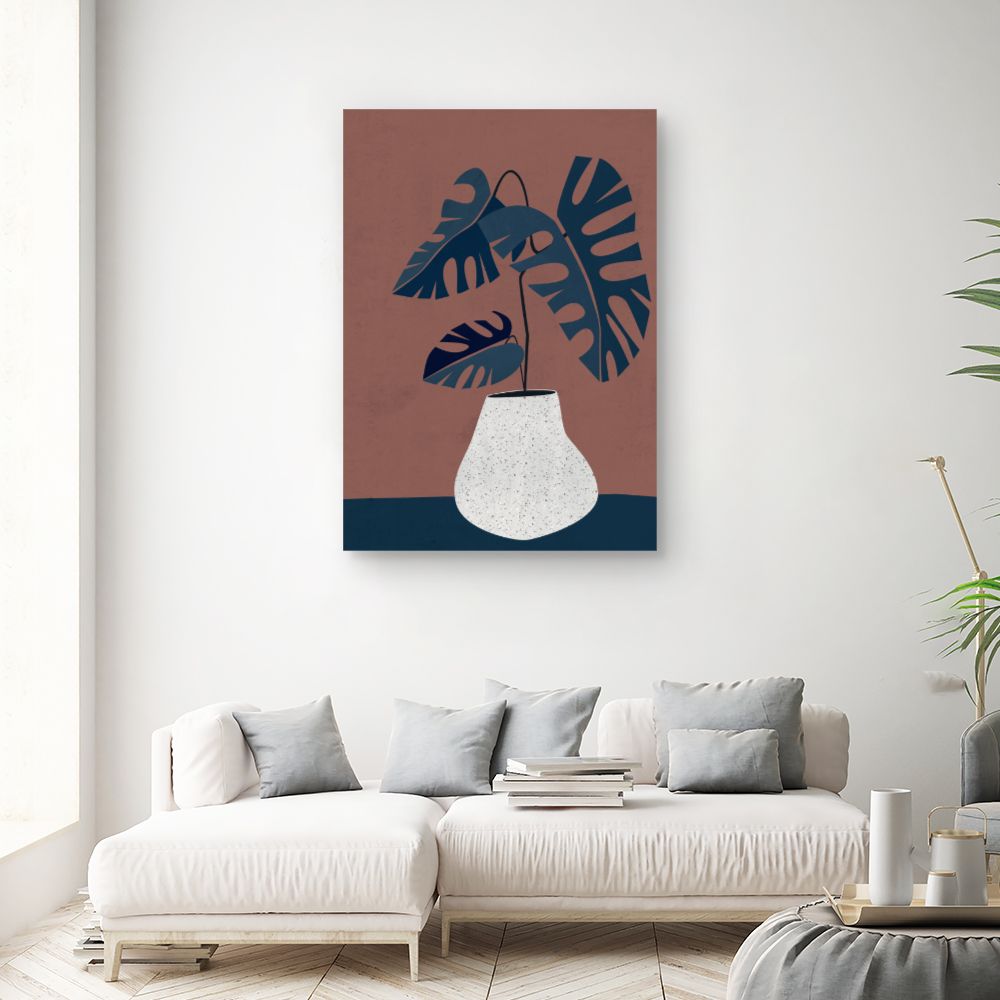 Tableau Plante exotique stylisée