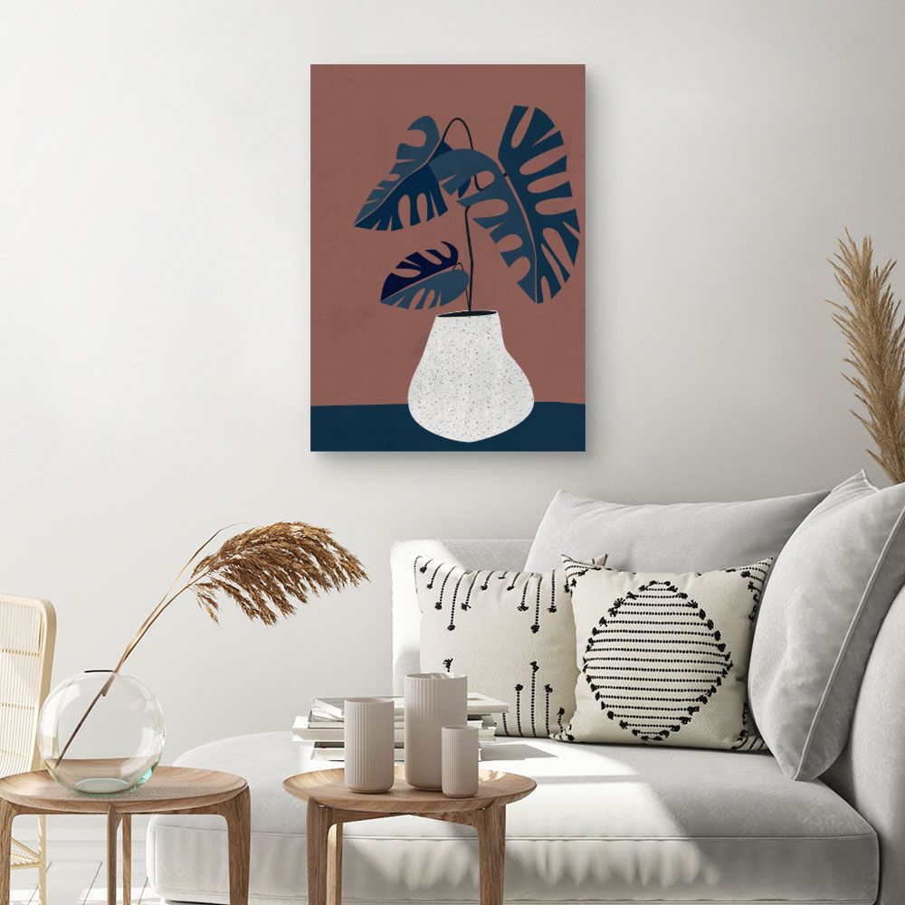Tableau Plante exotique stylisée